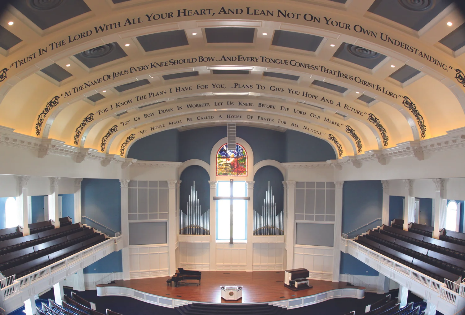 Four-manual pipe-combination organ at Dallas Baptist University